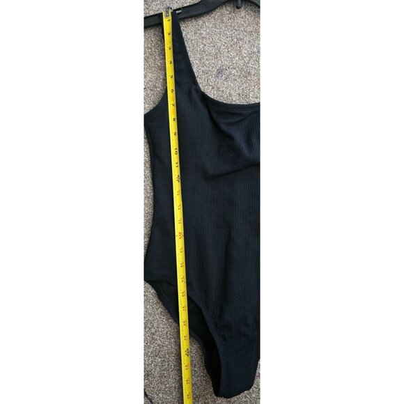 Mynah Black One-Piece Swimsuit With Medium Coverage & Removable Cups Small Size - Picture 5 of 8
